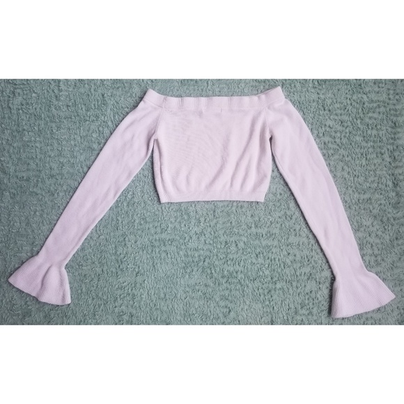 Wild Honey white long sleeve crop top - Picture 2 of 8